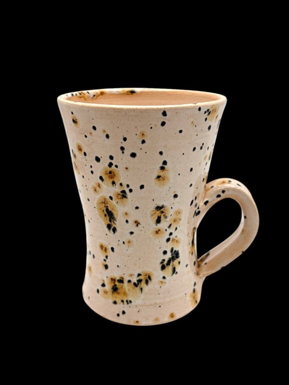 Signed Studio Pottery Speckled Stoneware Mug Handmade Artisan Coffee Cup 5" - Picture 3 of 11